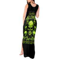 Thunder Skull Tank Maxi Dress Thunder Skull I Never Alone My Demon With Me 24/7 - Wonder Print Shop