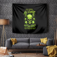 Thunder Skull Tapestry Thunder Skull I Never Alone My Demon With Me 24/7 - Wonder Print Shop