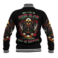 Anubis Skull Baseball Jacket Skull Anubis Don't Try To Figured Me Out - Wonder Print Shop