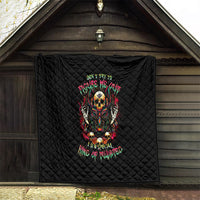 Anubis Skull Quilt Skull Anubis Don't Try To Figured Me Out - Wonder Print Shop