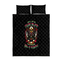 Anubis Skull Quilt Bed Set Skull Anubis Don't Try To Figured Me Out - Wonder Print Shop