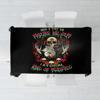 Anubis Skull Tablecloth Skull Anubis Don't Try To Figured Me Out - Wonder Print Shop