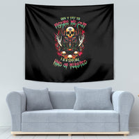 Anubis Skull Tapestry Skull Anubis Don't Try To Figured Me Out - Wonder Print Shop