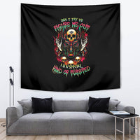 Anubis Skull Tapestry Skull Anubis Don't Try To Figured Me Out - Wonder Print Shop