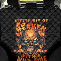 Flower Skull Back Car Seat Cover Litte Bit Of Heaven With A Wild Side - Wonder Print Shop