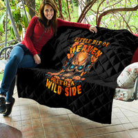 Flower Skull Quilt Litte Bit Of Heaven With A Wild Side - Wonder Print Shop
