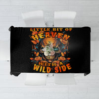 Flower Skull Tablecloth Litte Bit Of Heaven With A Wild Side - Wonder Print Shop