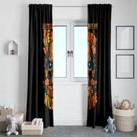 Flower Skull Window Curtain Litte Bit Of Heaven With A Wild Side - Wonder Print Shop