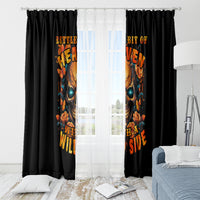 Flower Skull Window Curtain Litte Bit Of Heaven With A Wild Side - Wonder Print Shop