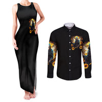 Fairy Death Skull Couples Matching Tank Maxi Dress and Long Sleeve Button Shirts Mess With Me I'll Let Karma Do It's Job - Wonder Print Shop