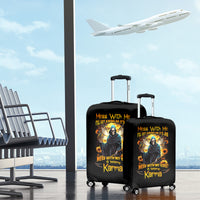Fairy Death Skull Luggage Cover Mess With Me I'll Let Karma Do It's Job - Wonder Print Shop