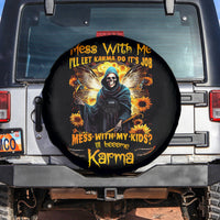 Fairy Death Skull Spare Tire Cover Mess With Me I'll Let Karma Do It's Job - Wonder Print Shop