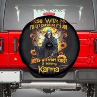 Fairy Death Skull Spare Tire Cover Mess With Me I'll Let Karma Do It's Job - Wonder Print Shop