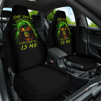 Fire Death Skull Car Seat Cover The Only Thing That Can Stop Is Me - Wonder Print Shop