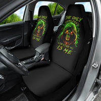 Fire Death Skull Car Seat Cover The Only Thing That Can Stop Is Me - Wonder Print Shop