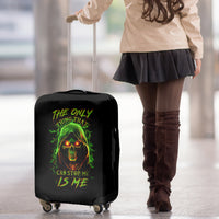 Fire Death Skull Luggage Cover The Only Thing That Can Stop Is Me - Wonder Print Shop