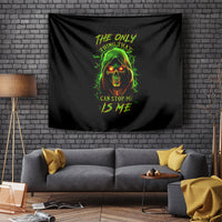 Fire Death Skull Tapestry The Only Thing That Can Stop Is Me - Wonder Print Shop