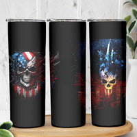 Vintage Skull Skinny Tumbler American Skull Vintage - Wonder Print Shop