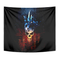 Vintage Skull Tapestry American Skull Vintage - Wonder Print Shop