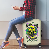 Flower Skull Luggage Cover Iam Who Iam Your Approval Isn't Need - Wonder Print Shop