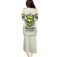 Flower Skull Puletasi Iam Who Iam Your Approval Isn't Need - Wonder Print Shop