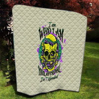 Flower Skull Quilt Iam Who Iam Your Approval Isn't Need - Wonder Print Shop