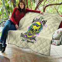 Flower Skull Quilt Iam Who Iam Your Approval Isn't Need - Wonder Print Shop