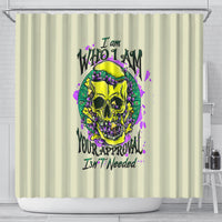 flower-skull-shower-curtain-iam-who-iam-your-approval-isnt-need