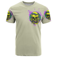 Flower Skull T Shirt Iam Who Iam Your Approval Isn't Need - Wonder Print Shop