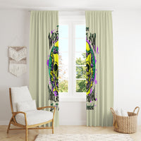 Flower Skull Window Curtain Iam Who Iam Your Approval Isn't Need - Wonder Print Shop