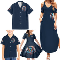 Reaper Skull Family Matching Summer Maxi Dress and Hawaiian Shirt My Give A Fuck Is Broken But My Go Fuck Yourself Is Fully Functional - Wonder Print Shop