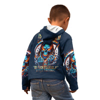 Reaper Skull Kid Hoodie My Give A Fuck Is Broken But My Go Fuck Yourself Is Fully Functional - Wonder Print Shop