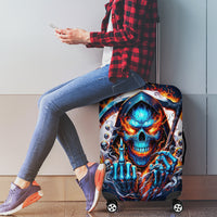 Reaper Skull Luggage Cover My Give A Fuck Is Broken But My Go Fuck Yourself Is Fully Functional - Wonder Print Shop