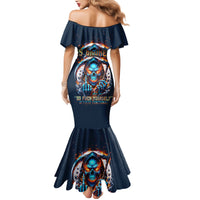 Reaper Skull Mermaid Dress My Give A Fuck Is Broken But My Go Fuck Yourself Is Fully Functional - Wonder Print Shop
