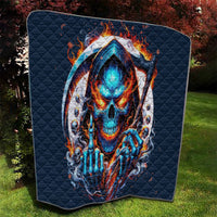 Reaper Skull Quilt My Give A Fuck Is Broken But My Go Fuck Yourself Is Fully Functional - Wonder Print Shop