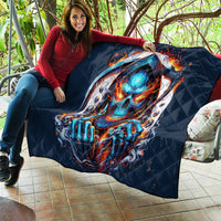 Reaper Skull Quilt My Give A Fuck Is Broken But My Go Fuck Yourself Is Fully Functional - Wonder Print Shop