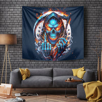 Reaper Skull Tapestry My Give A Fuck Is Broken But My Go Fuck Yourself Is Fully Functional - Wonder Print Shop