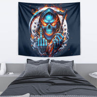 Reaper Skull Tapestry My Give A Fuck Is Broken But My Go Fuck Yourself Is Fully Functional - Wonder Print Shop