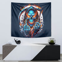 Reaper Skull Tapestry My Give A Fuck Is Broken But My Go Fuck Yourself Is Fully Functional - Wonder Print Shop