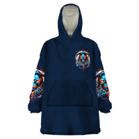 Reaper Skull Wearable Blanket Hoodie My Give A Fuck Is Broken But My Go Fuck Yourself Is Fully Functional - Wonder Print Shop