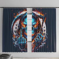 Reaper Skull Window Curtain My Give A Fuck Is Broken But My Go Fuck Yourself Is Fully Functional - Wonder Print Shop