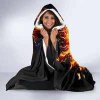 Sunflower Skull Hooded Blanket She Is Sunshine Mixed With A Little Hurricane