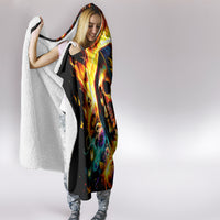 Sunflower Skull Hooded Blanket She Is Sunshine Mixed With A Little Hurricane