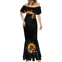 Sunflower Skull Mermaid Dress She Is Sunshine Mixed With A Little Hurricane - Wonder Print Shop