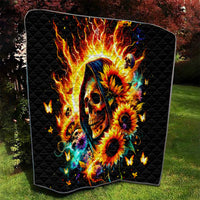 Sunflower Skull Quilt She Is Sunshine Mixed With A Little Hurricane - Wonder Print Shop