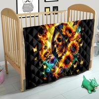 Sunflower Skull Quilt She Is Sunshine Mixed With A Little Hurricane - Wonder Print Shop