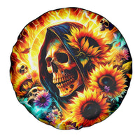 Sunflower Skull Spare Tire Cover She Is Sunshine Mixed With A Little Hurricane - Wonder Print Shop