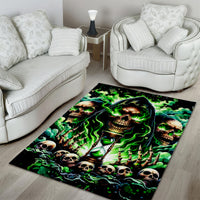 Witch Skull Area Rug Of Course I'm Going To Hell I'm Just Here To Pick You Up - Wonder Print Shop