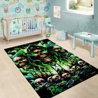 Witch Skull Area Rug Of Course I'm Going To Hell I'm Just Here To Pick You Up - Wonder Print Shop