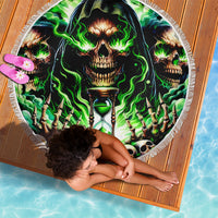 Witch Skull Beach Blanket Of Course I'm Going To Hell I'm Just Here To Pick You Up - Wonder Print Shop